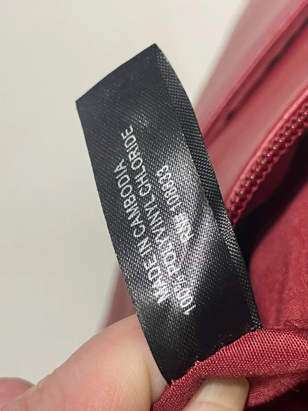 Kenneth Cole Reaction Red Crossbody Bag Faux Leather Adjustable Strap Purse